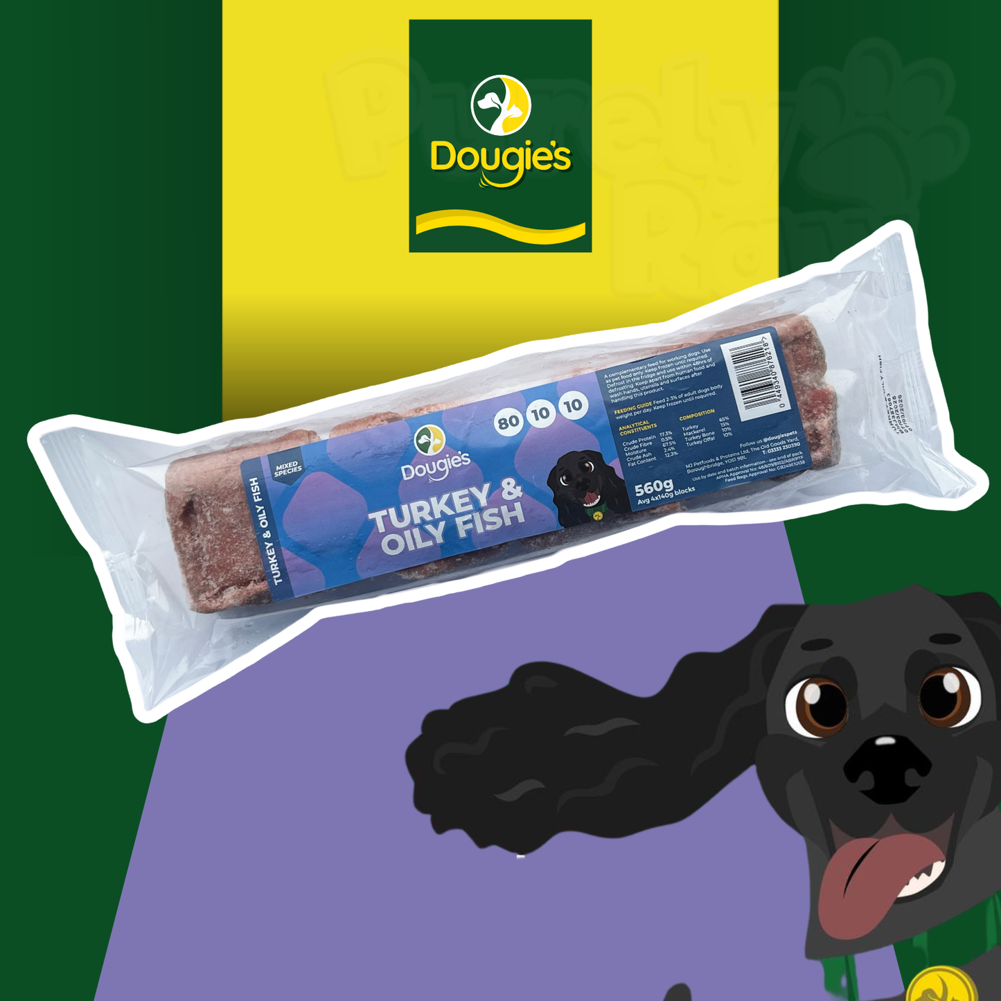 Dougie's | Turkey & Oily Fish Mince 80:10:10 560g