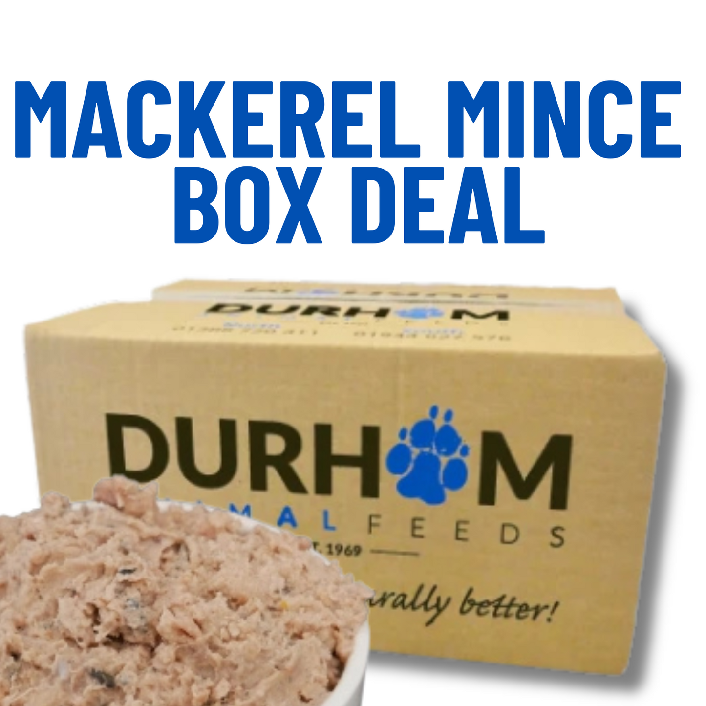 Durham | Mackerel Mince | Whole Box 14 x 454g