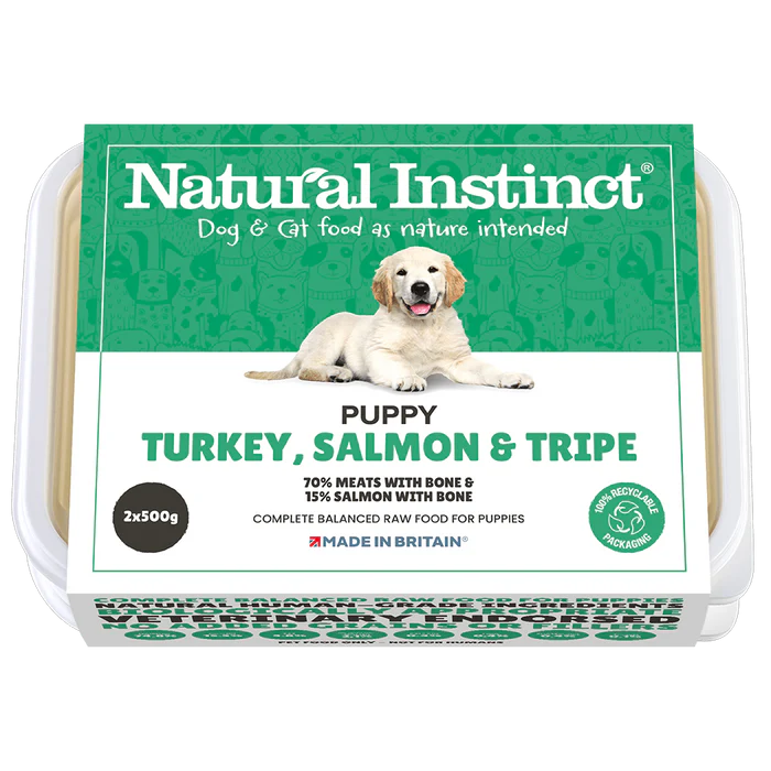 Natural Instinct | Puppy Turkey, Salmon & Tripe