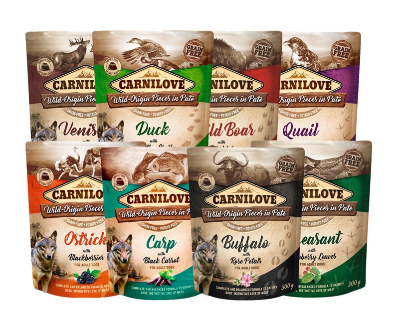 Carnilove Dog | Wet Food Pouch Duck With Timothy Grass 300g