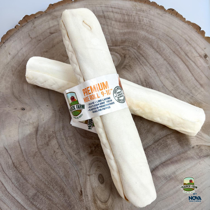 Paddock Farm Premium Hide White Hide Roll 9-10"