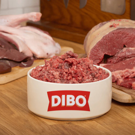 DIBO FINEST | 80:10:10 Ox Meat with Duck Raw Mince 1kg