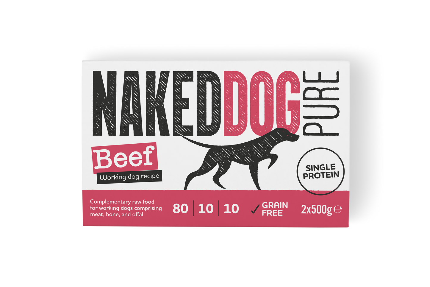 Naked Dog | PURE 80:10:10 Beef 2x500g