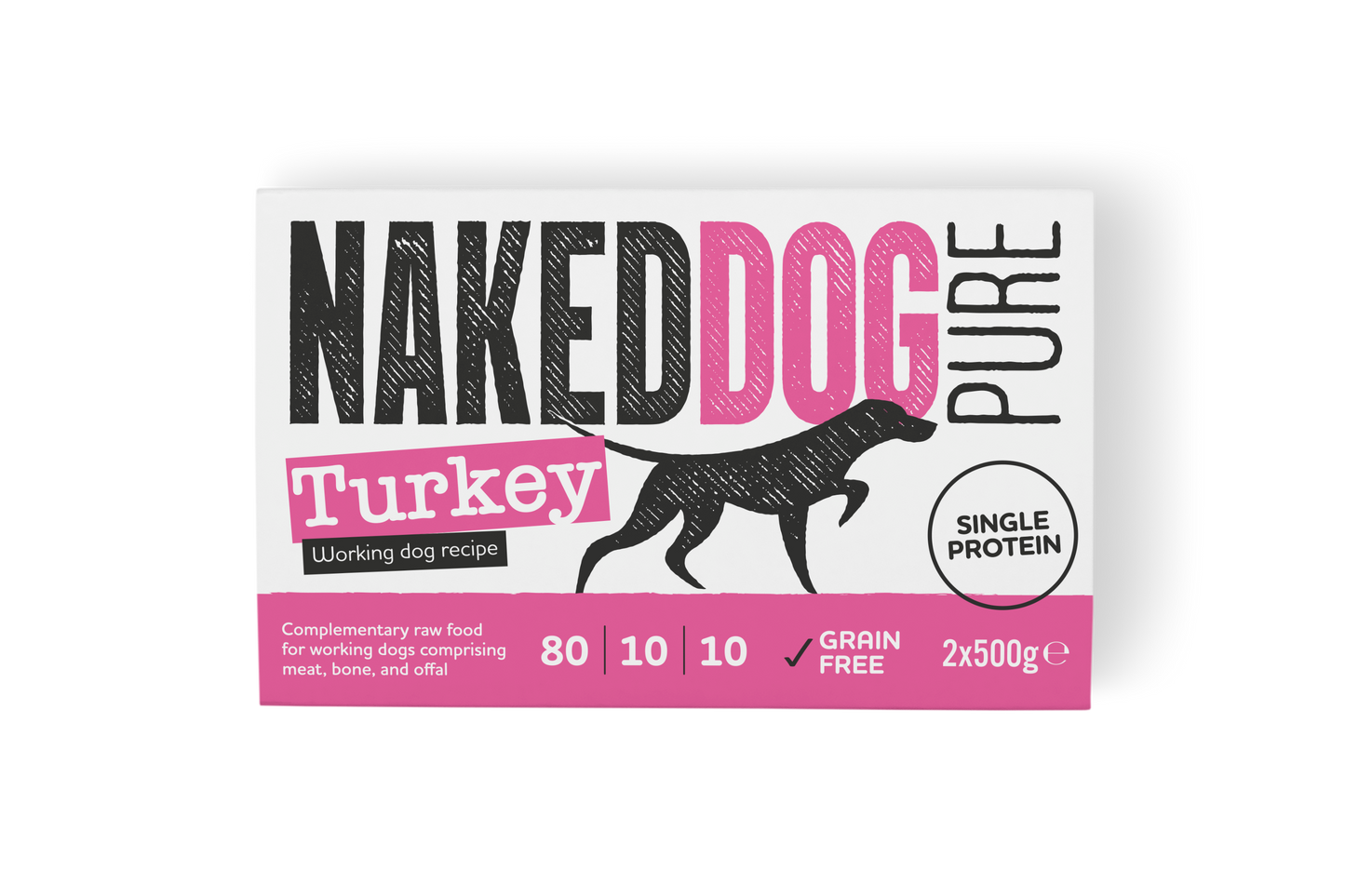 Naked Dog | PURE 80:10:10 Turkey 2x500g