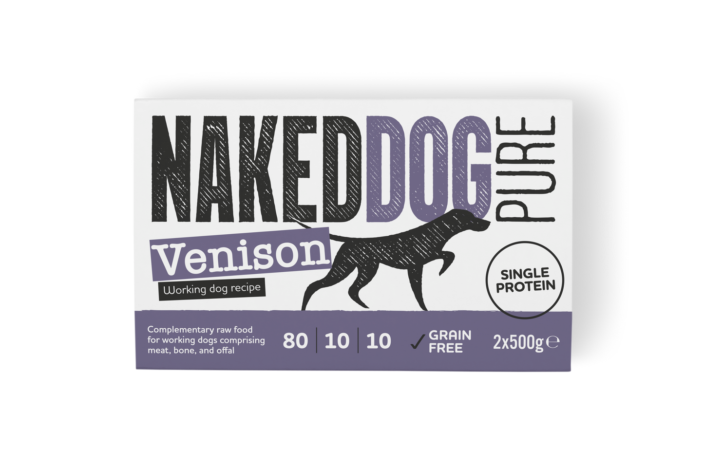 Naked Dog | PURE 80:10:10 Venison 2x500g