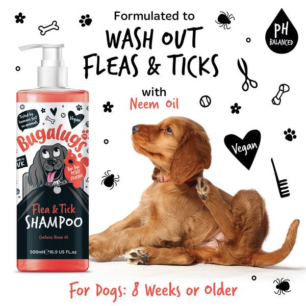Bugalugs Flea & Tick Shampoo 500ml