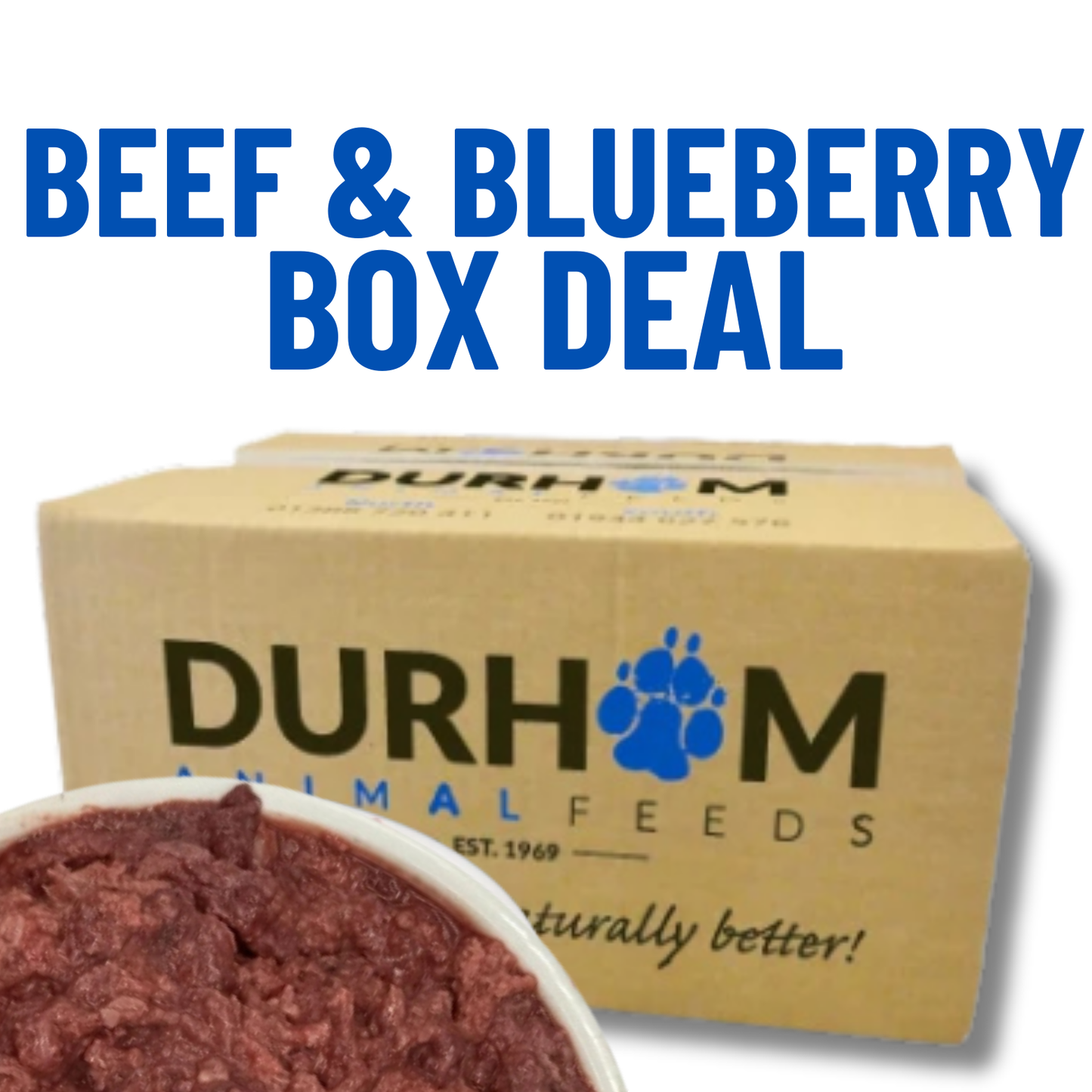 Durham | Beef & Blueberry Mince | Whole Box 14 x 454g
