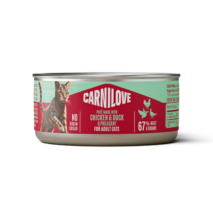 Carnilove | Chicken, Duck & Pheasant Pate for Cats 100g