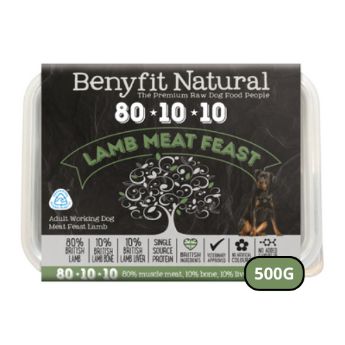 Benyfit Natural 80.10.10 Lamb Meat Feast 500g