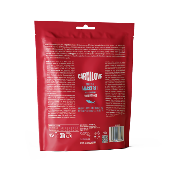 Carnilove | Mackerel with Raspberries Crunchy Dog Treats