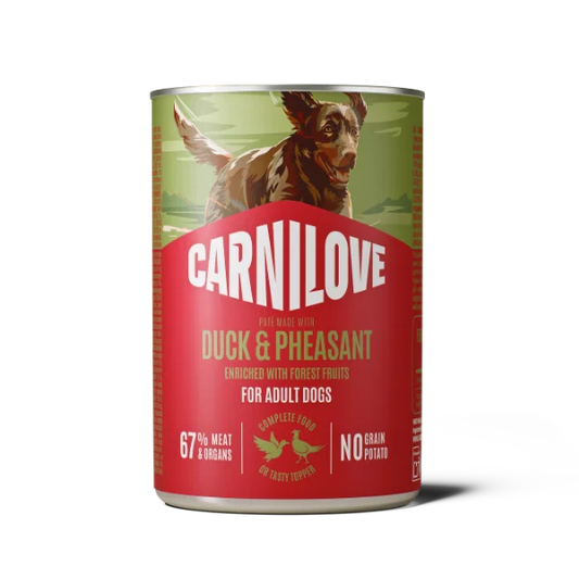 Carnilove | NEW Duck & Pheasant Can Paté for Adult Dogs 400g