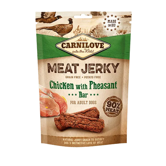 Carnilove | Meat Jerky | Chicken & Pheasant Bars 100g