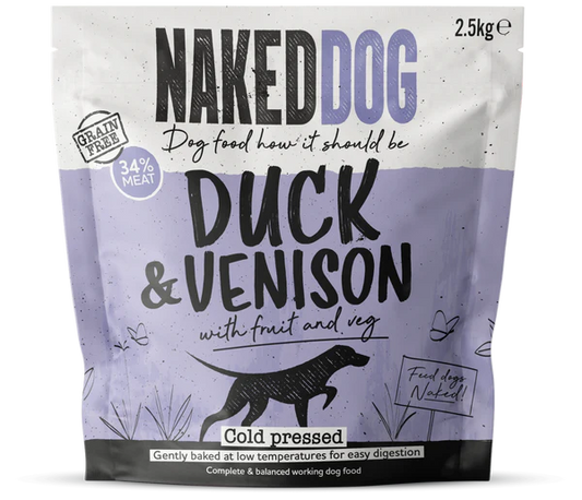 Naked Dog Premium Cold Pressed Venison & Duck 2.5kg