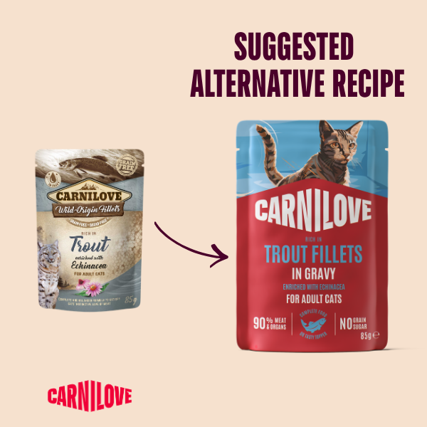 Carnilove | NEW Gravy Pouch Rich in Trout with Echinacea for Cats 85g