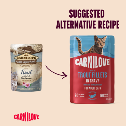 Carnilove | NEW Gravy Pouch Rich in Trout with Echinacea for Cats 85g