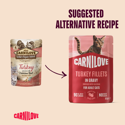 Carnilove | NEW Gravy Pouch Rich in Turkey with Valerian for Cats 85g