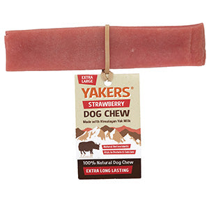 The Orginal Yakers Dog Chew Stawberry Medium