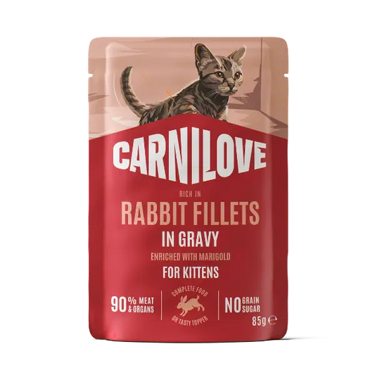 Carnilove | NEW Gravy Pouch Rich in Rabbit for Kittens 85g