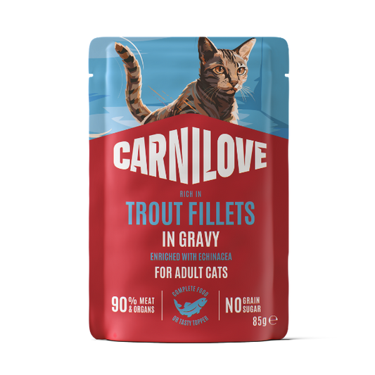 Carnilove | NEW Gravy Pouch Rich in Trout with Echinacea for Cats 85g