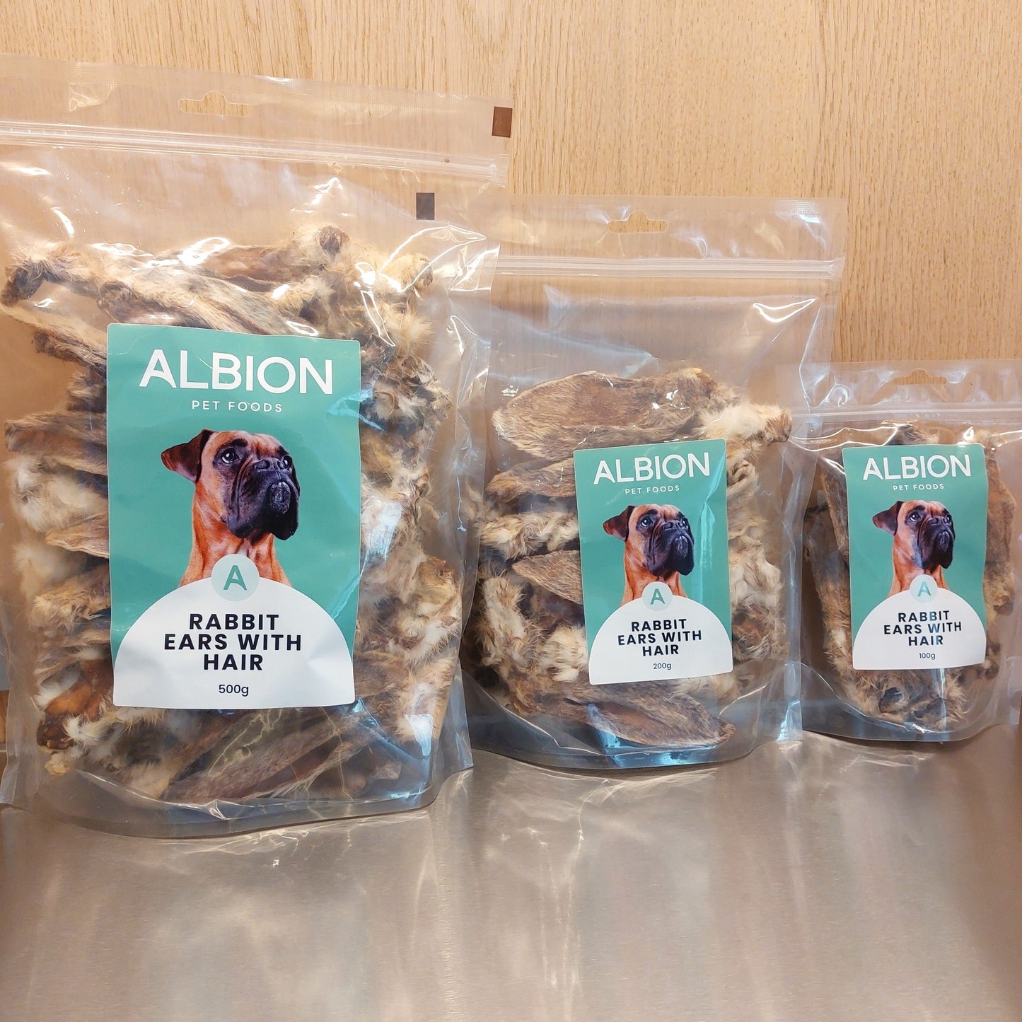Albion | Rabbit Ears with Hair 200g