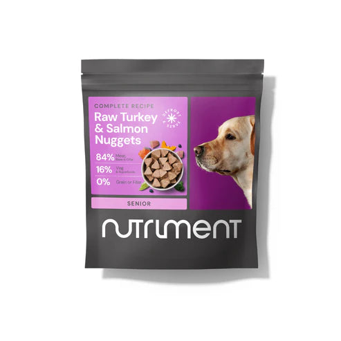 Nutriment Raw | Turkey & Salmon Nuggets - Senior Dog 1kg