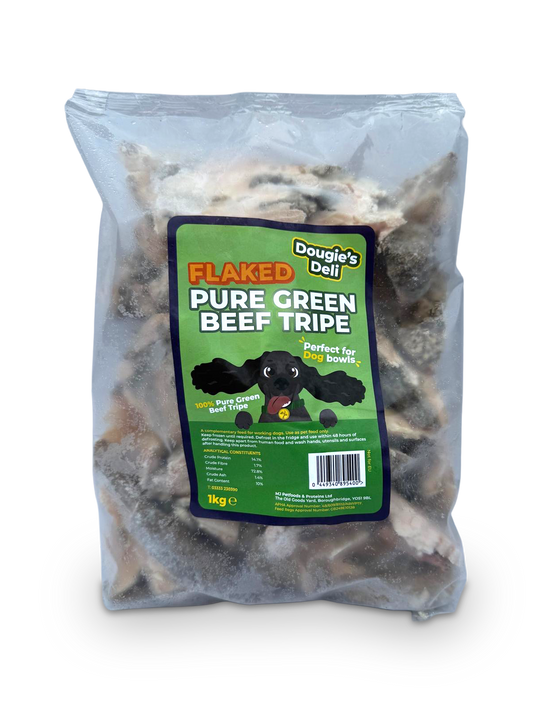 Dougie's | Flaked Pure Green Beef Tripe 1kg