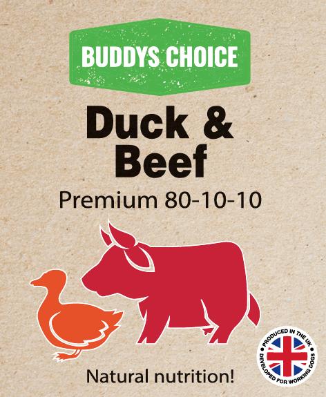Buddys Choice | Purely Duck & Beef Tripe  Premium 80.10.10 454g