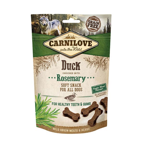 Carnilove Dog | Semi Moist Treats Duck with Rosemary 200g