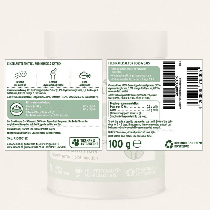 Aniforte | Green Lipped Mussel 250g