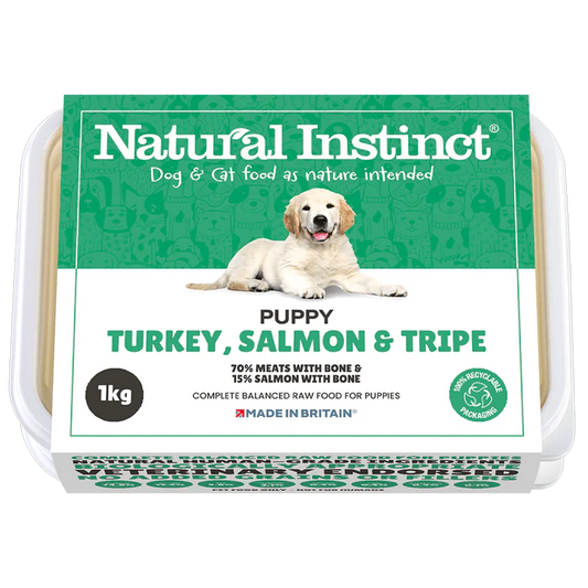 Natural Instinct Puppy Turkey Salmon & Tripe 1kg
