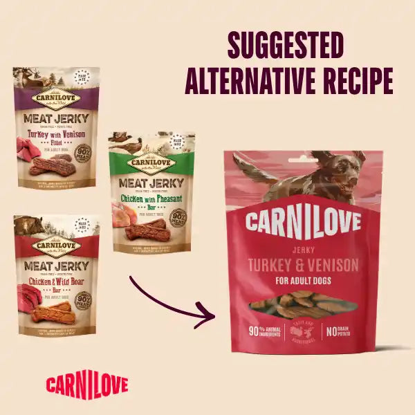Carnilove | Jerky Turkey & Venison for Dogs