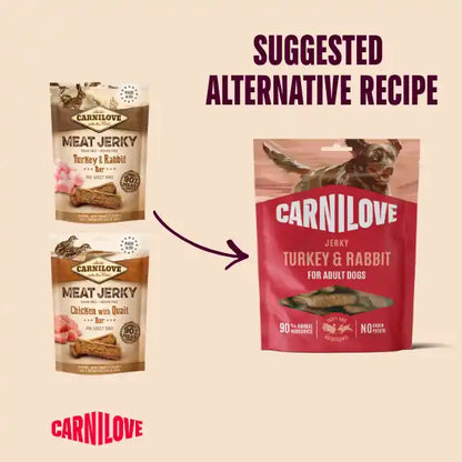Carnilove | Jerky Turkey & Rabbit for Dogs
