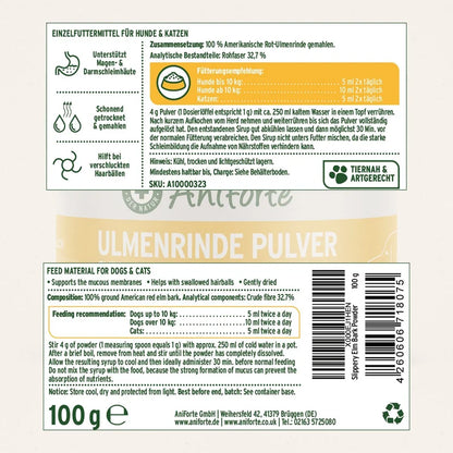 Aniforte | Slippery Elm Bark Powder 100g