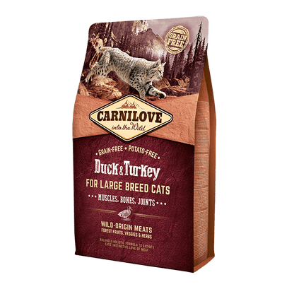Carnilove | Dry Cat Food Duck & Turkey Large Breed 70/30