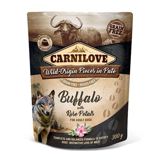 Carnilove Dog | Wet Food Pouch Buffalo With Rose Petals
