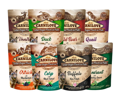 Carnilove Dog | Wet Food Pouch Duck With Timothy Grass 300g