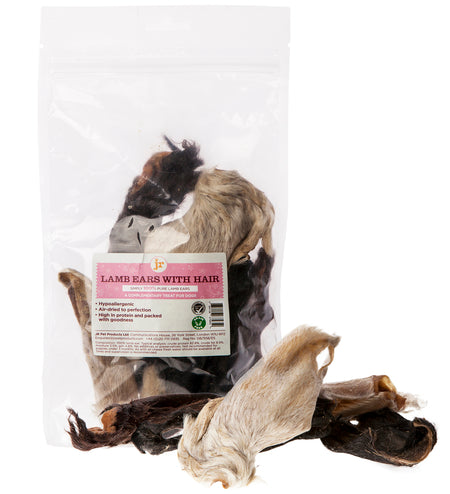 JR | Lamb Ears with Hair (100g)